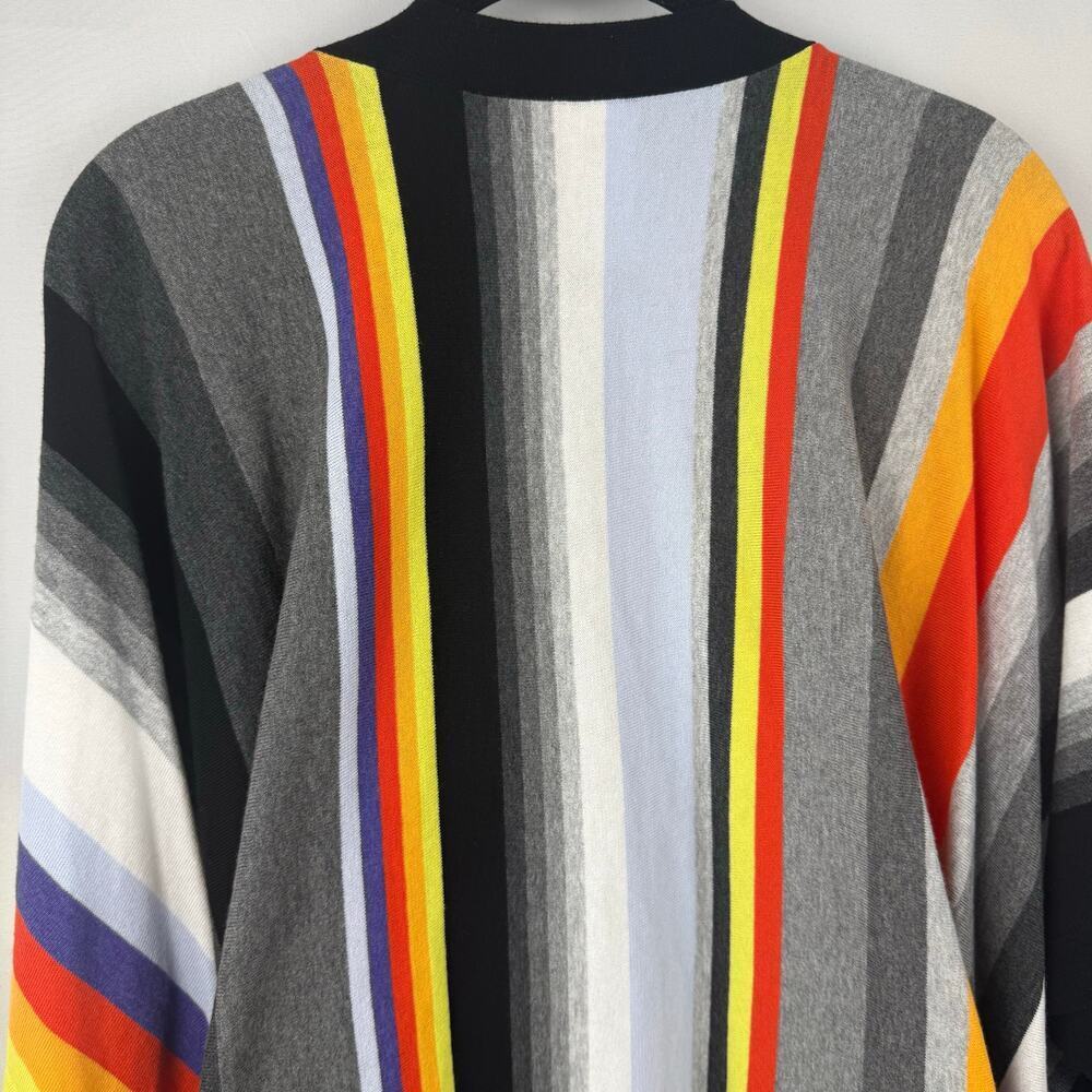 Cabi Multicolor Striped Serape Convertible Poncho Cape 100% Cotton Size M/L - Picture 5 of 9
